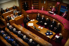Court of Session - FM Humza Yousaf 003 SA First Minister Humza Yousaf taking the oath of office