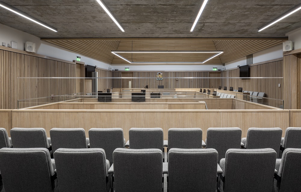 Seats in the jury area