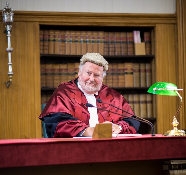 Lord Menzies on bench solitary