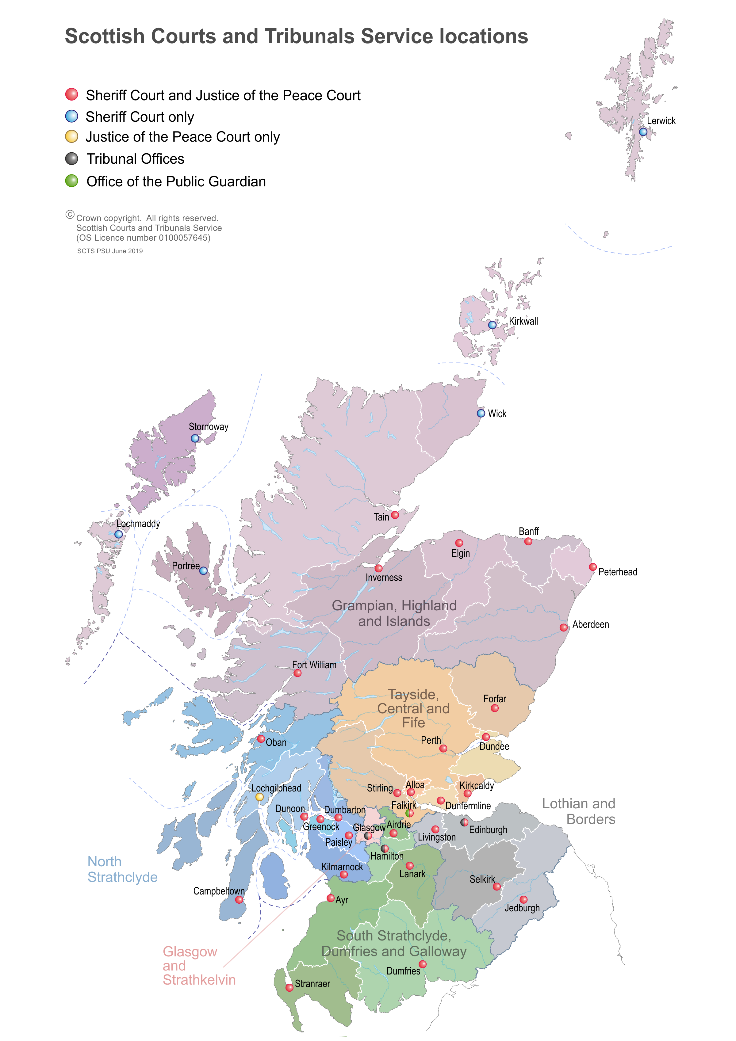 sheriffdom map