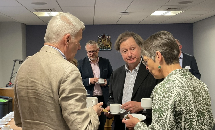 Tea break discussions