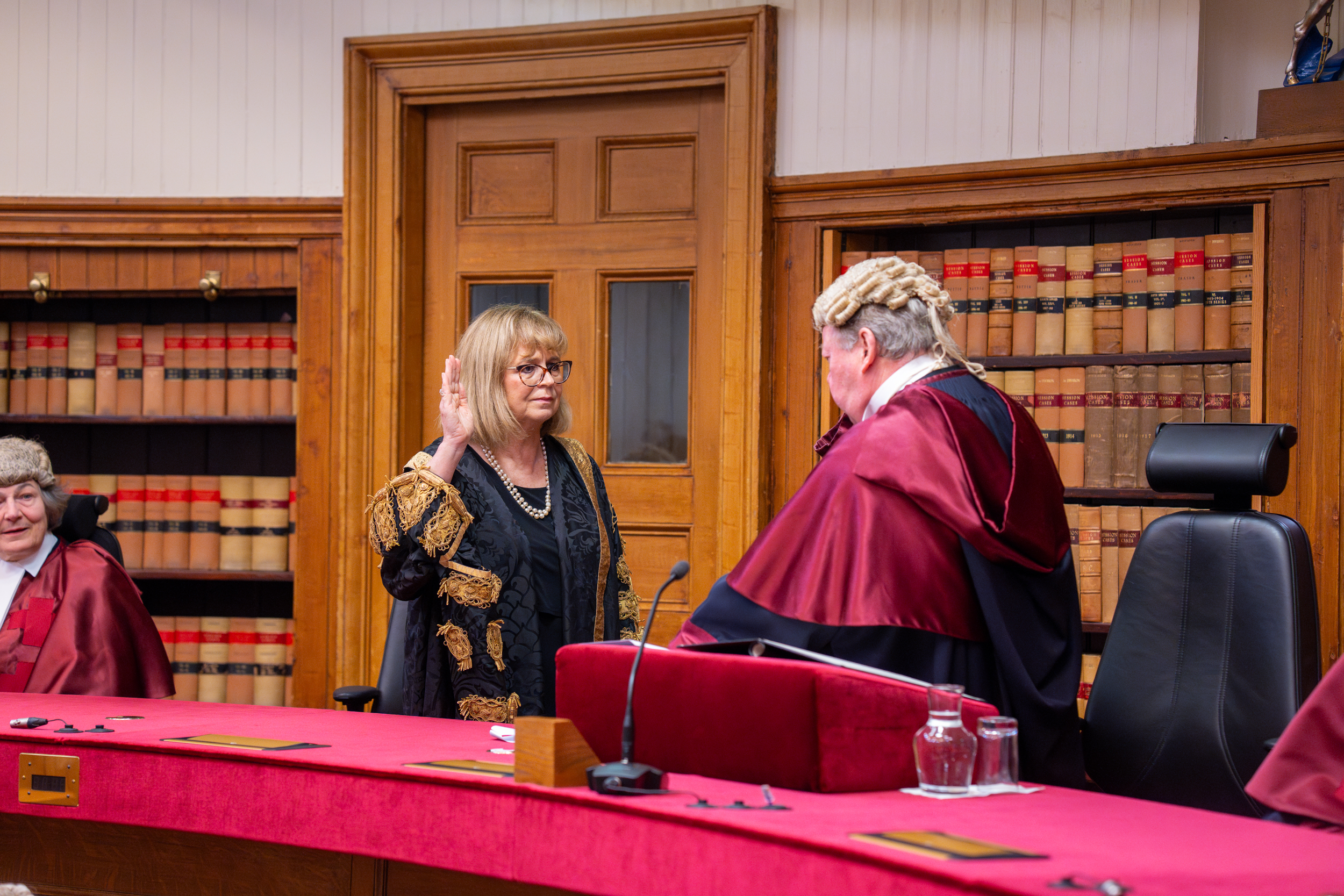 Swearing in Lady Elish Angiolini as Lord Clerk Register
